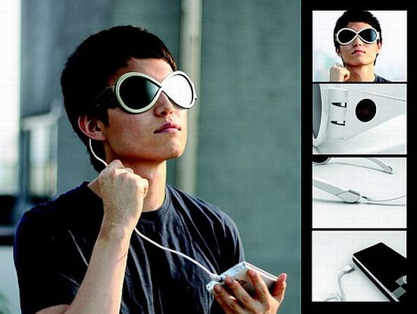 Solar-powered sunglasses Solar-powered sunglasses